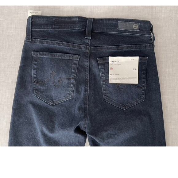 AG Wms Sz 25 The Mari Jeans High Rise Empire Wash Straight Premium Designer NWT - Picture 10 of 16